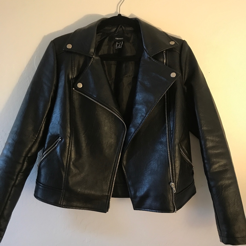 Faux Leather Jacket